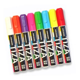 Marcadores Nuwa A La Tiza Liquida Chalk X 8 Colores