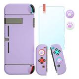 Switch Purple Case, Protective Cover Case For Switch With T.
