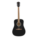 Pack Guitarra Acustica Fender Fa-125 Dreadnought Negro