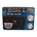 Radio Am Fm Sw Parlante 3 Bandas Usb Sd Recargable Portatil