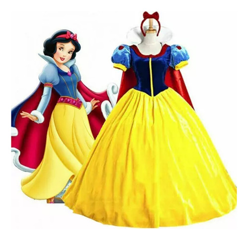 Vestido De Cosplay De Festa Para Mulheres Snow White Princes