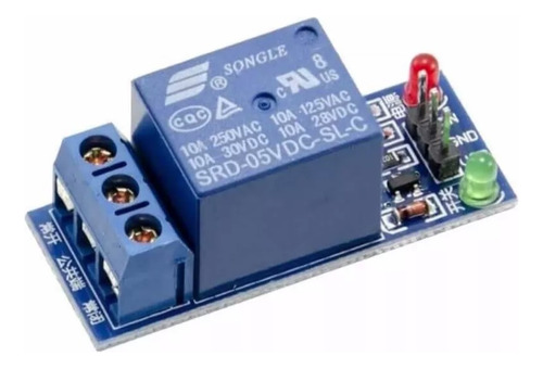 Módulo Relé 1 Canal 1ch 5v 10a C/ Led Indicador P/ Arduino