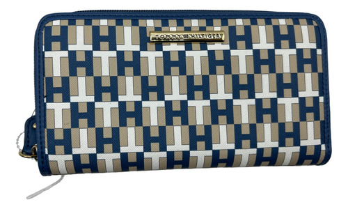 Billetera Tommy Hilfiger Mujer Tricolor Original