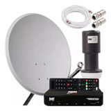 Receptor Digital Bedin Sat + Antena + Lnbf + Conector + Cabo