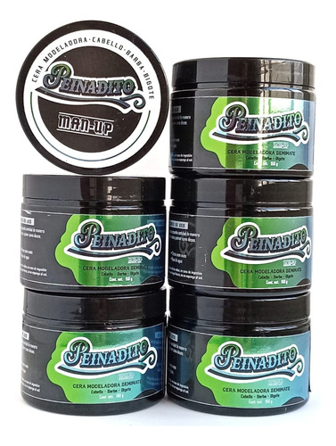 Manup Ceragel Modeladora Para Cabello Peinadito 150g Pack 6