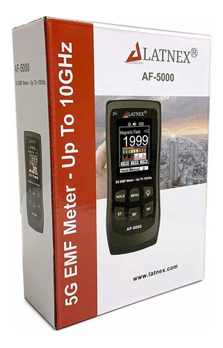 Latnex Af-5000 5g Emf Mide Rf Detector Tester Y Reader Con C