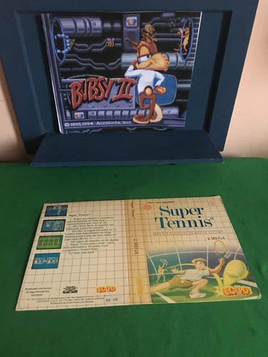 Master System Super Tennis Caixa Recortada Original