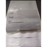 Manual Del Propietario Chevrolet Beat 2018 Original Usado 
