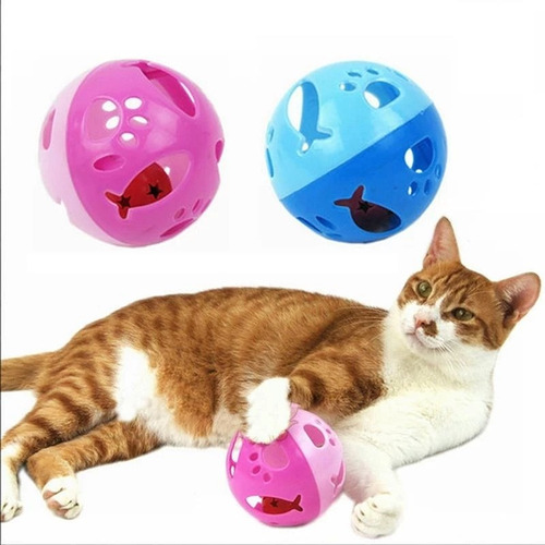 Juguete Para Gatos Pelota Con Cascabel.