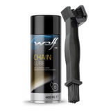 Cepillo Limpiador De Cadena + Lubricante Wolf Cadenas