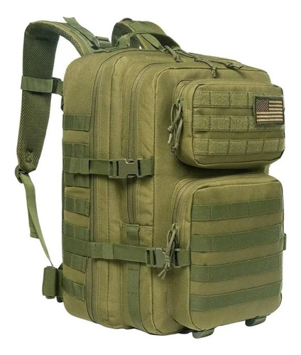 Mochila Tactica 50l Militares Multiusos Camping Notebook Color Verde