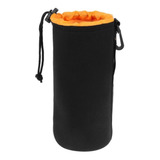 Bolsa Case Neoprene Porta Lente Laranja - Tam G 100 X 180mm