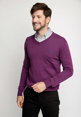 Sweater Hombre Smart Casual Lila Fw 2023 Ferouch