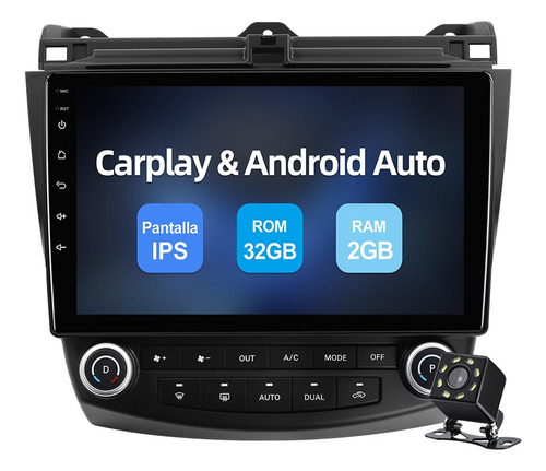 Isudar Estéreo 2+32gb Carplay Para Honda Accord 2003-2007