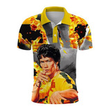 Bruce Lee Camisa Polo Para Hombres Estampada En 3d