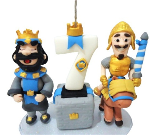 Topo Bolo Vela Personalizada Clash Royale