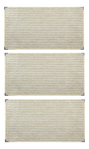 03 Tapete Sisal Lancer Porta Beira De Cama 50cmx80cm Cores