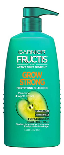 Garnier Fructis Grow Strong Champú, 33.8 Onzas