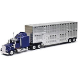 Tráiler Kenworth W900 Jaula Ganadera New Ray 1:43