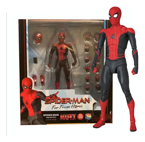 Spider Man Far From Home 113 Spiderman Mafex Figura Marvel 