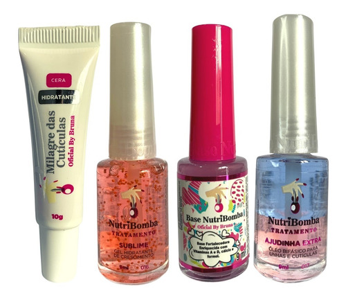 Kit Fortalecedores Nutri Bomba Esmaltes Para Unhas Original-