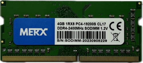 Memoria Ram Ddr4 4gb 2400mhz Sodimm Pc4-19200 1.2v