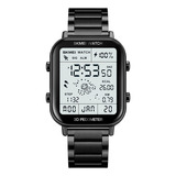 Reloj Hombre Skmei 1888 Digital Alarma Cronometro Pedometro Malla Negro