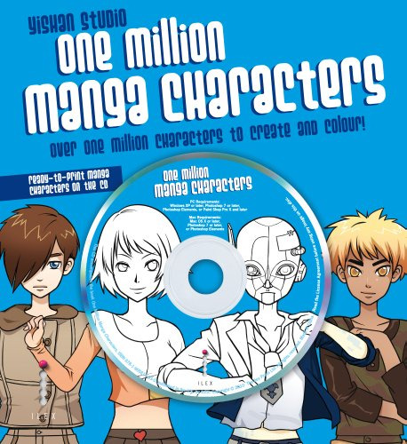 Livro Capa Dura Infanto Juvenis One Million Manga Characters Com Cd De Yishan Studio Pela Ilex (2010)