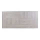 Respaldo De Cama Sommier Respaldar 2 Plazas Madera Pektra Color Blanco Veta