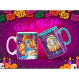 Pack Plantilla Princesas Taza Dia Muertos Halloween Disney!!