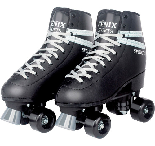 Patins Ajustável 4 Rodas Fenix Rl-07 4 Rodas Az/pt Ajustável