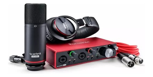 Kit Grabacion Focusrite Scarlett 2i2 Studio 3ra Generación