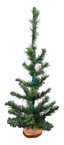 Arbol Mini Pino 60 Cm B/ Madera Verde Navidad