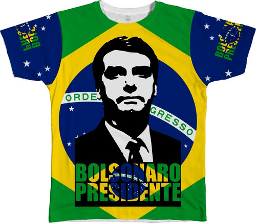 Camiseta Camisa Bolsonaro Presidente 2018 O Mito Chegou