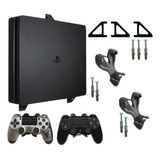 Suporte Parede Playstation 4 Slim (console + 2 Controles)