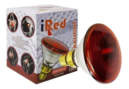 Lâmpada Infravermelho Calor Local Dor Ired 110v X 150w