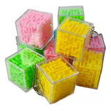 Llavero Didáctico Cubo Laberinto 3d X4 Unidades Colores 