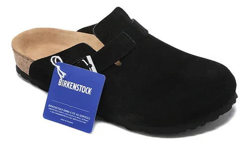 Sandalias Birkenstock Boston Clog Día Completocorcho Black