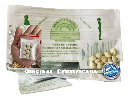 Nuez India Original Certificada - Unidad a $3750