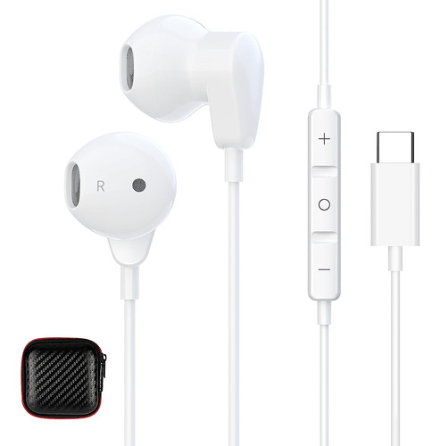 Auriculares Estereo Internos Con Cable De Usb-c | Blanco