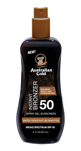 Australian Gold Spf 50 Spray Gel Bronzer + Labial