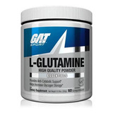 L- Glutamina Gat Sport Glutamine 300gr 60 Servicios