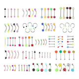 110 Piezas Piercing Para El Cuerpo, Cejas, Ombligo, Ombligo,