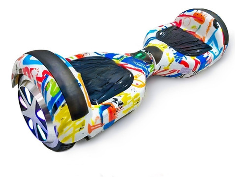 6 Polegadas Hoverboard Skate Eletrico Infantil Criança Bluetooth Bivolt Com Leds Colorido Roda Overboard Luuk Young Cor Grafiti Led