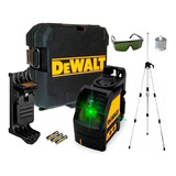 Nivel Laser Dewalt 2 Linhas Verde 30 Metro C/ Maleta + Tripé