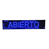 Letrero Led Azul De 100x20cm Programable Wifi-usb