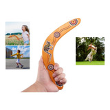 Boomerang De Madera Flying To The Device V-word Dart Al Aire
