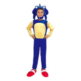 Disfraz De Sonic Para Niños De Halloween.