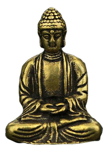 Estátua De Bronze Mini Antigo Sakyamuni Buda Ornamentos