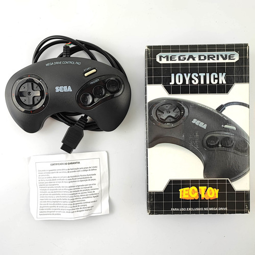 Controle Sega Mega Drive Tec Toy Na Caixa